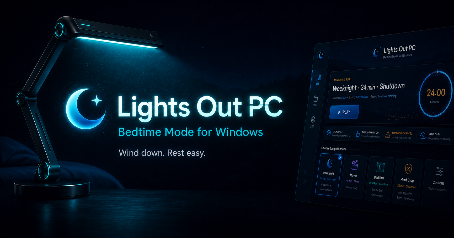 Lights Out PC cockpit interface