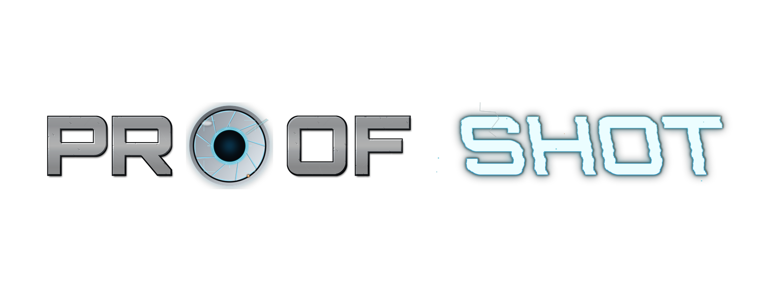 ProofShot — the aperture mark and wordmark from the production brand pack.
